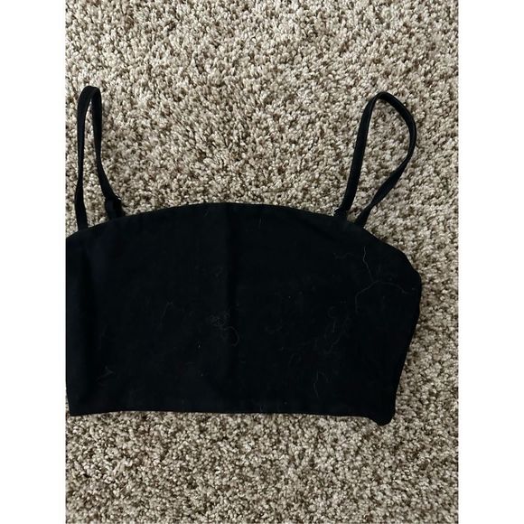 Tiger Mist black cropped tank - Picture 1 of 3